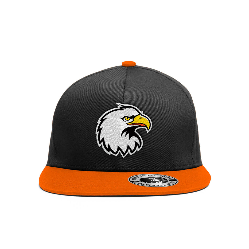 2022 - Gorra Autentica Negro y Naranja Logo Aguila